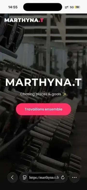 Exemplu de landing page creată de LSAM Services pe mobil